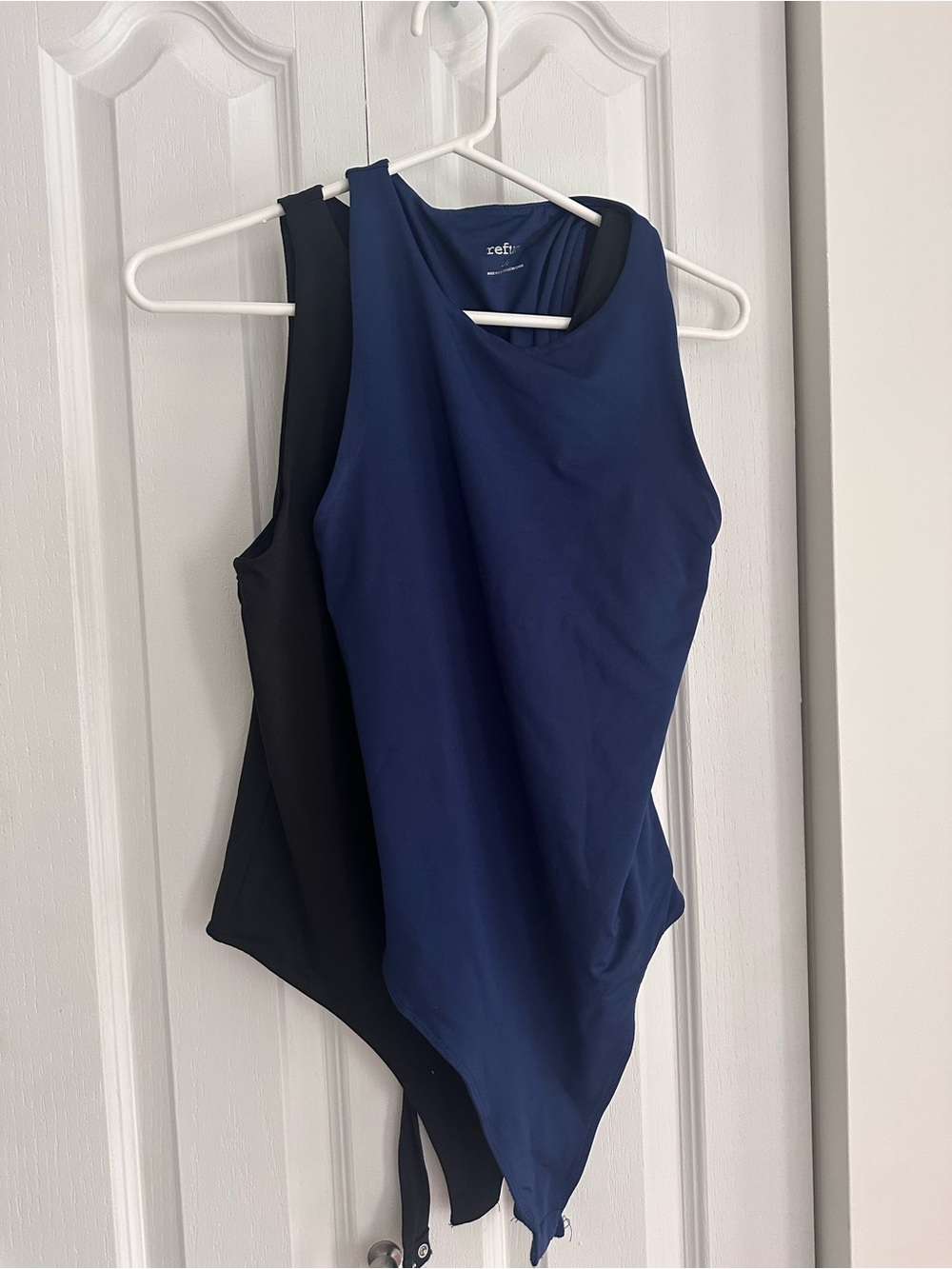 Zella Navy and Black Sleeveless Bodysuit Duo